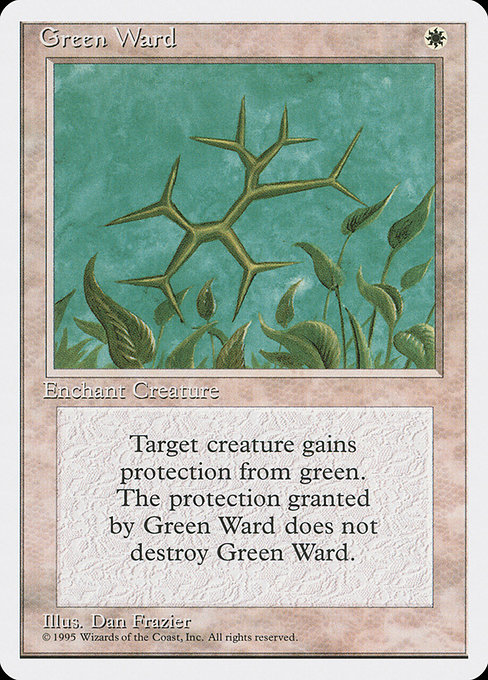 Green Ward - Fourth Edition Uncommon Card