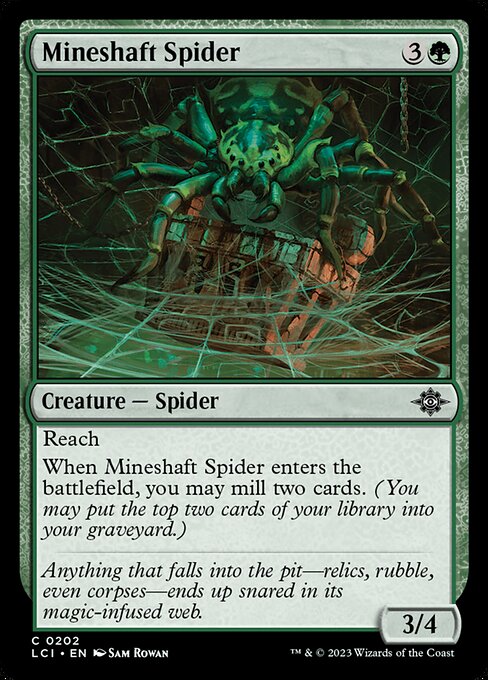 Mineshaft Spider - The Lost Caverns of Ixalan Common Card