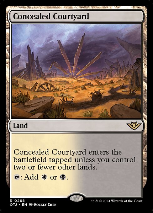 Concealed Courtyard - Outlaws of Thunder Junction Rare Card
