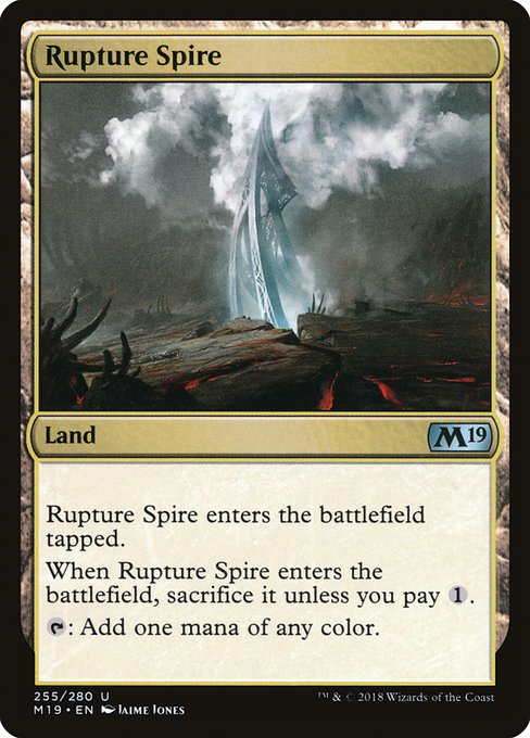 Rupture Spire - Core Set 2019 Uncommon Card