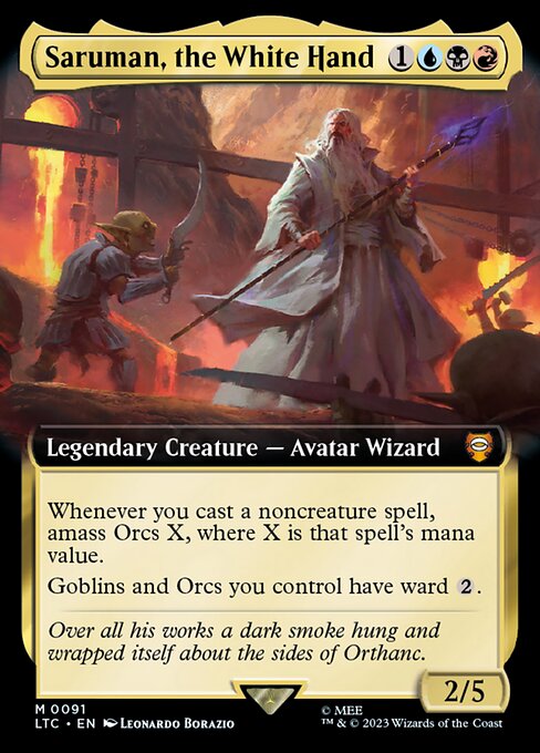Saruman, the White Hand - Tales of Middle-earth Commander Mythic Card