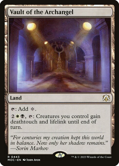 Vault of the Archangel - March of the Machine Commander Rare Card
