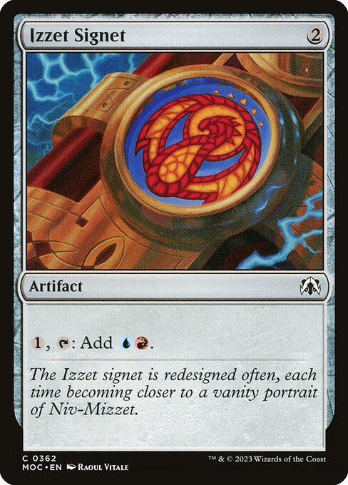 Izzet Signet - March of the Machine Commander Common Card