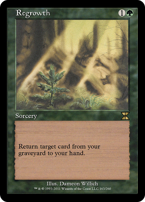 Regrowth - Masters Edition IV Rare Card