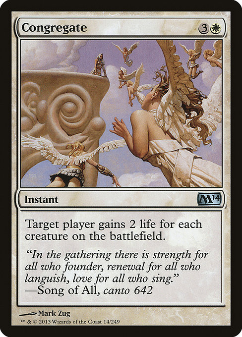 Congregate - Magic 2014 Uncommon Card