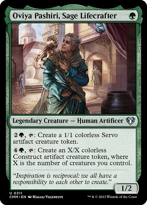Oviya Pashiri, Sage Lifecrafter - Commander Masters Uncommon Card