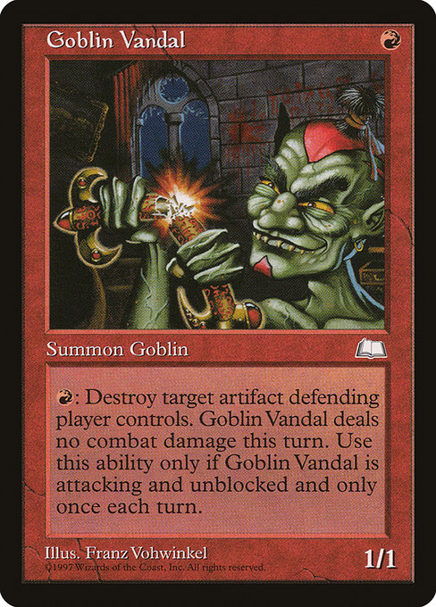 Goblin Vandal - Weatherlight Common Card