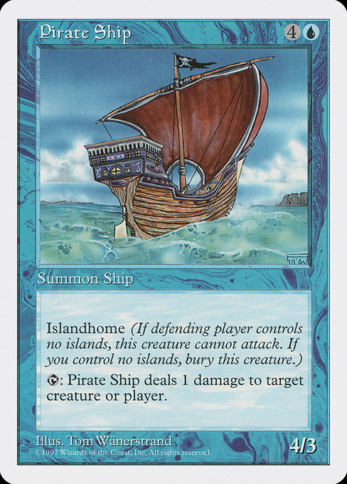 Pirate Ship - Fifth Edition Rare Card