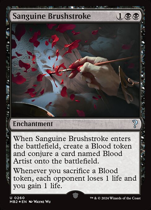 Sanguine Brushstroke - Mystery Booster 2 Uncommon Card
