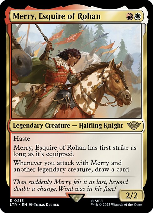 Merry, Esquire of Rohan - The Lord of the Rings: Tales of Middle-earth Rare Card