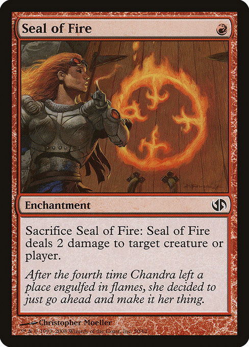Seal of Fire - Duel Decks: Jace vs. Chandra Common Card