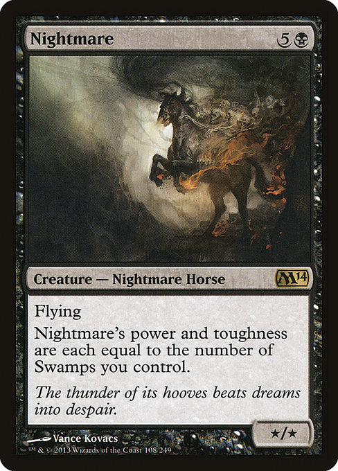 Nightmare - Magic 2014 Rare Card