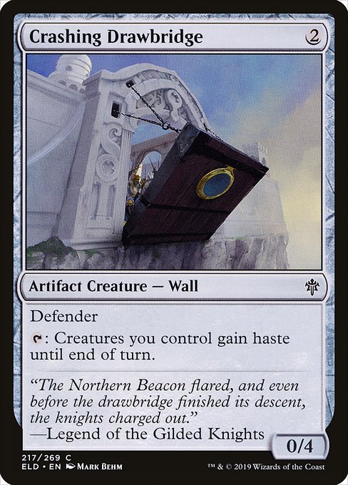 Crashing Drawbridge - Throne of Eldraine Common Card