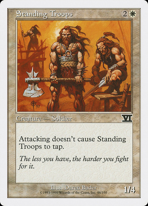 Standing Troops - Classic Sixth Edition Common Card