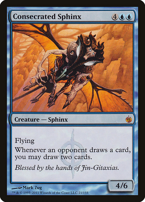 Consecrated Sphinx - Mirrodin Besieged Mythic Card