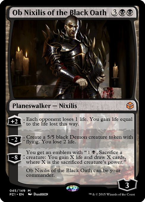 Ob Nixilis of the Black Oath - Legendary Cube Prize Pack Mythic Card