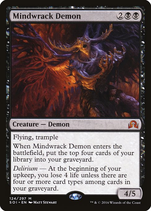 Mindwrack Demon - Shadows over Innistrad Mythic Card