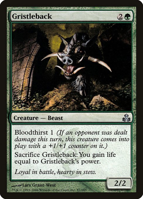 Gristleback - Guildpact Uncommon Card