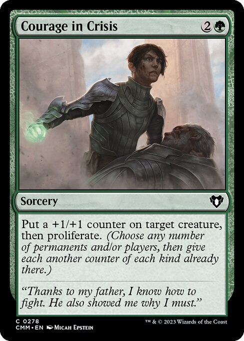 Courage in Crisis - Commander Masters Common Card