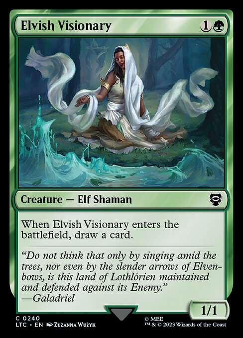 Elvish Visionary - Tales of Middle-earth Commander Common Card