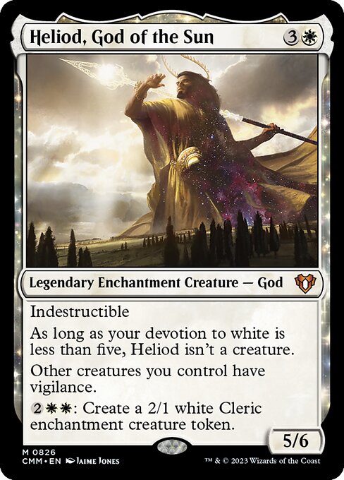 Heliod, God of the Sun - Commander Masters Mythic Card