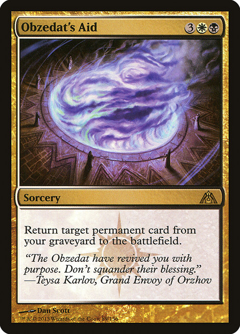 Obzedat's Aid - Dragon's Maze Rare Card