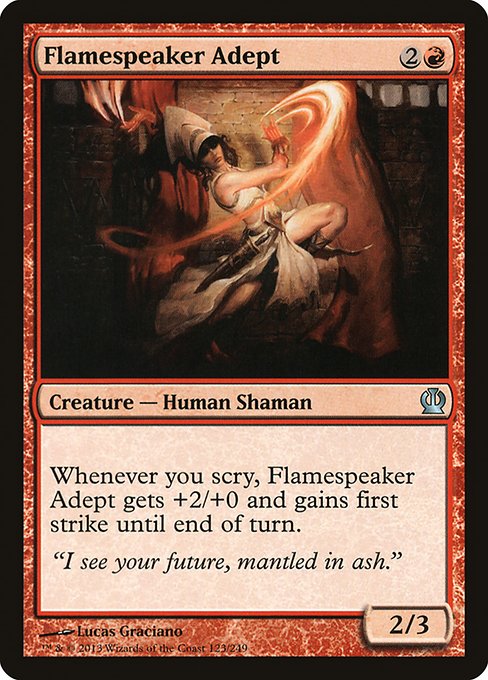 Flamespeaker Adept - Theros Uncommon Card
