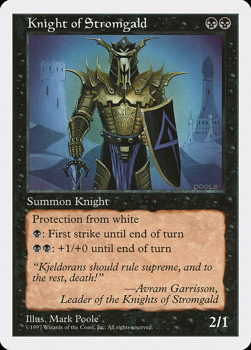 Knight of Stromgald - Fifth Edition Uncommon Card