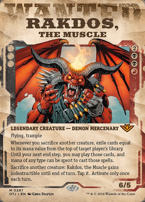 Rakdos, the Muscle - Outlaws of Thunder Junction Mythic Card