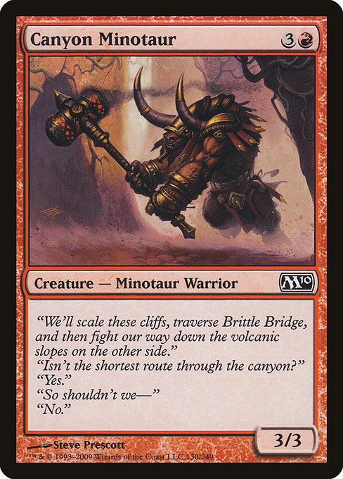 Canyon Minotaur - Magic 2010 Common Card