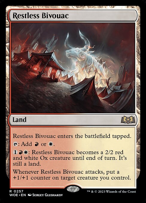 Restless Bivouac - Wilds of Eldraine Rare Card