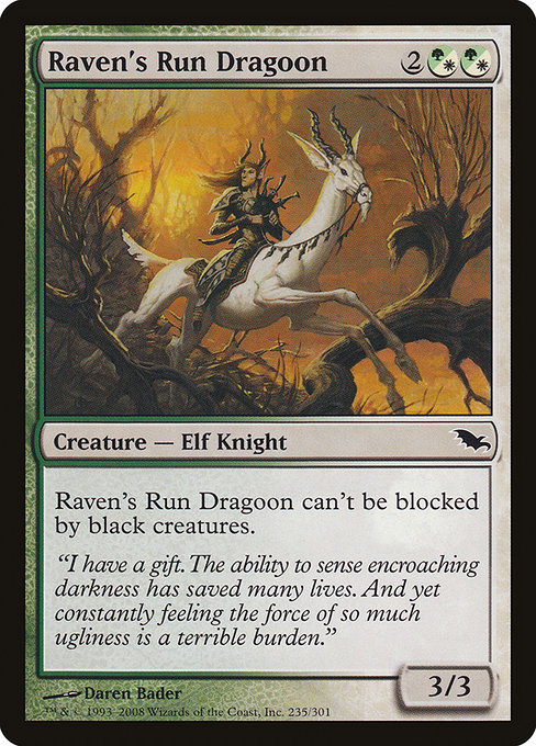 Raven's Run Dragoon - Shadowmoor Common Card