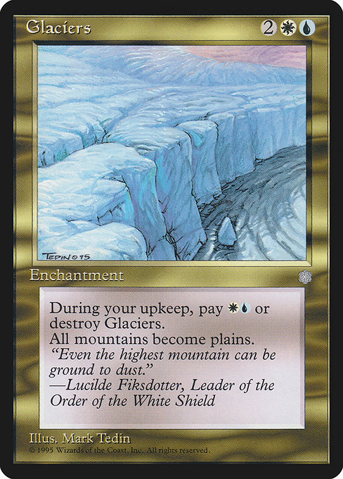 Glaciers - Ice Age Rare Card