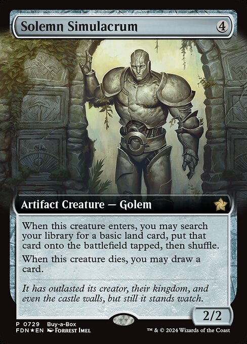 Solemn Simulacrum - Foundations Rare Card