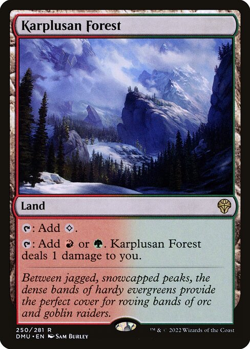 Karplusan Forest - Dominaria United Rare Card