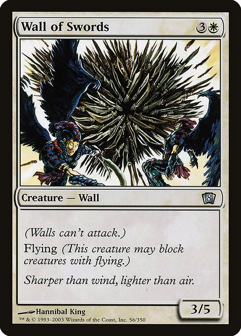 Wall of Swords - Eighth Edition Uncommon Card