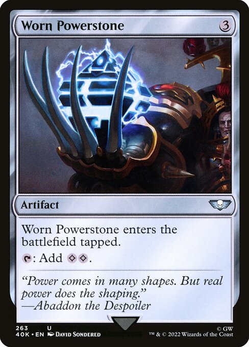Worn Powerstone - Warhammer 40,000 Commander Uncommon Card