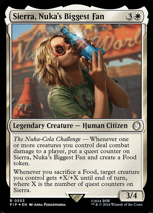Sierra, Nuka's Biggest Fan - Fallout Rare Card