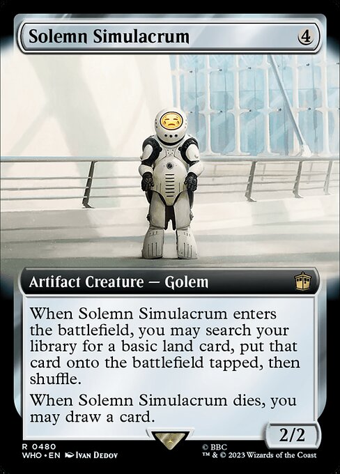 Solemn Simulacrum - Doctor Who Rare Card