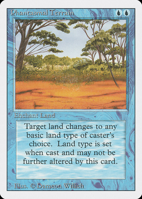 Phantasmal Terrain - Revised Edition Common Card