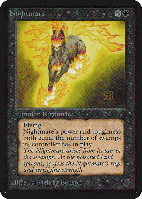 Nightmare - Limited Edition Alpha Rare Card