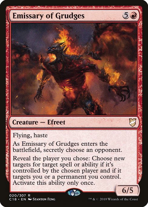 Emissary of Grudges - Commander 2018 Rare Card