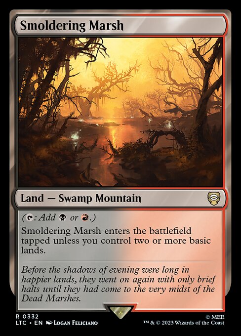 Smoldering Marsh - Tales of Middle-earth Commander Rare Card