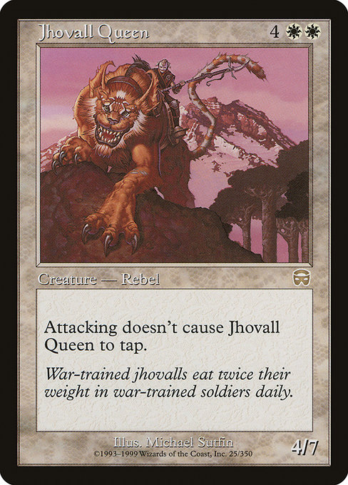 Jhovall Queen - Mercadian Masques Rare Card
