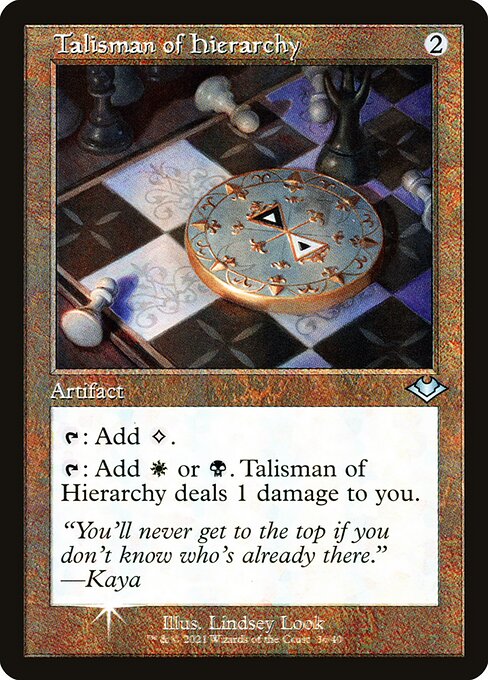 Talisman of Hierarchy - Modern Horizons 1 Timeshifts Uncommon Card