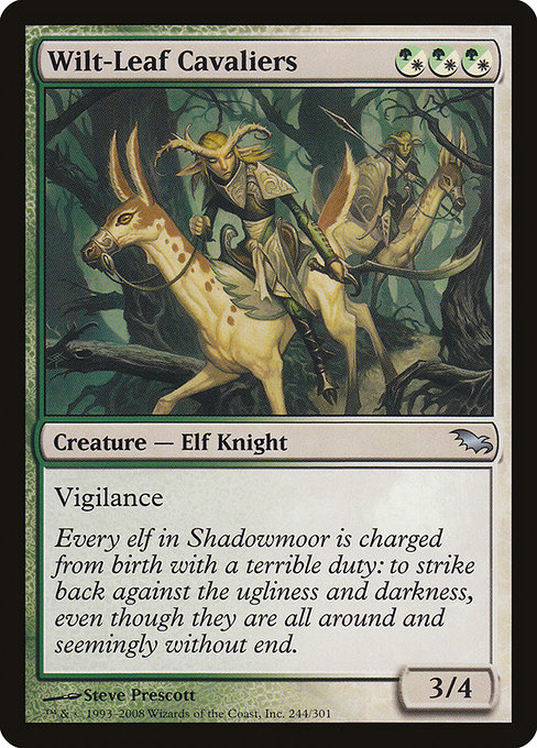 Wilt-Leaf Cavaliers - Shadowmoor Uncommon Card