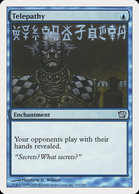 Telepathy - Ninth Edition Uncommon Card