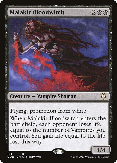 Malakir Bloodwitch - Crimson Vow Commander Rare Card
