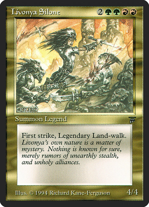 Livonya Silone - Legends Rare Card