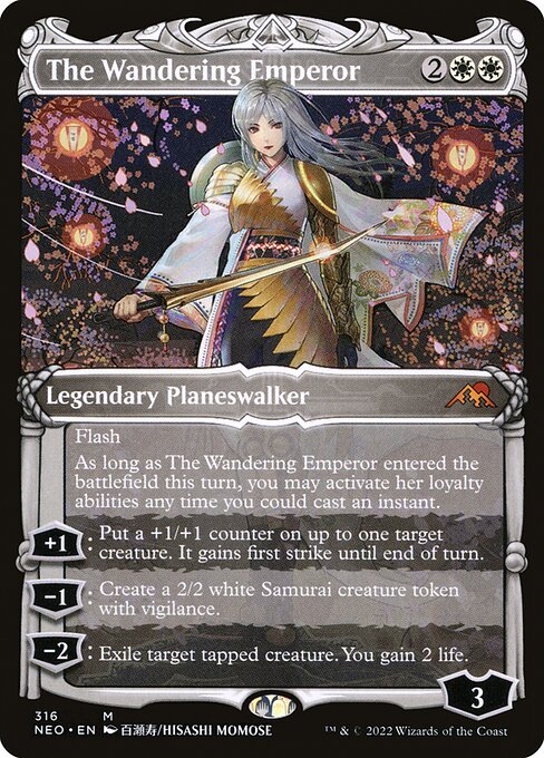 The Wandering Emperor - Kamigawa: Neon Dynasty Mythic Card